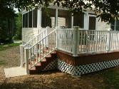 a new spacious deck remodel with spa enclosure