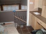 bathroom remodel, custom iron railing