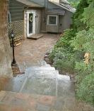 stone walkway after